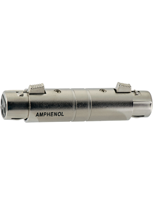Amphenol - AC3F3FW - XLR, Adapter 3 N/A AC nickel-plated, AC3F3FW, Amphenol