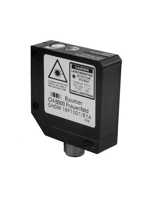 Baumer Electric - OHDM 16P5001/S14 - Photoelectric Sensor 25...300 mm PNP, antivalent, 10236806, OHDM 16P5001/S14, Baumer Electric