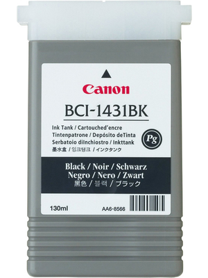 Canon Inc - BCI-1431BK - Pigment ink BCI-1431BK black, BCI-1431BK, Canon Inc