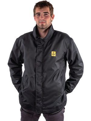 K&K Fabric - 51-762-0105 - ESD winter jacket black/grey S, 51-762-0105, K&K Fabric