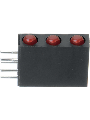 Everlight Electronics - A764B/3SUR/S530-A2 - PCB LED 3 mm round red standard, A764B/3SUR/S530-A2, Everlight Electronics