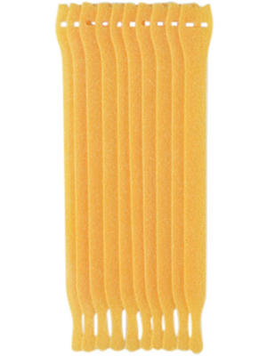 HellermannTyton - TEXTIE M PA66/PP YE 10 - Cable tie yellow 200 mm x 12.5 mm, TEXTIE M PA66/PP YE 10, HellermannTyton