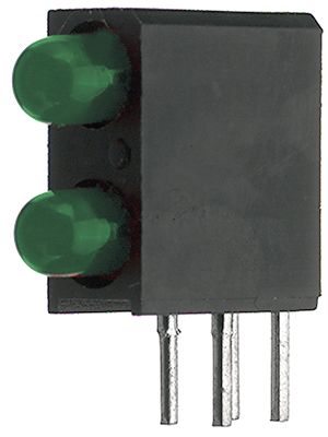 Kingbright - L-7104MD/2GD - PCB LED 3 mm round green standard, L-7104MD/2GD, Kingbright