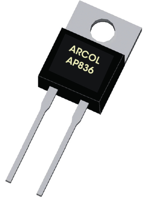 Arcol - AP836 R09 J - Power resistor 0.09 Ohm 35 W    5 %, AP836 R09 J, Arcol