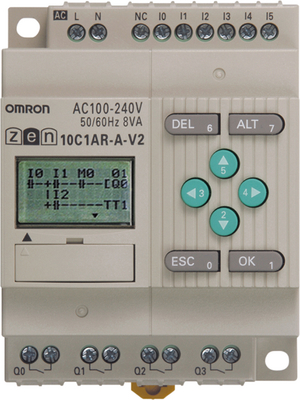 Omron Industrial Automation - ZEN-10C1DR-D-V2 - Programmable relay ZEN V2,12 to 24 VDC, 6 AI, 4 RO, ZEN-10C1DR-D-V2, Omron Industrial Automation