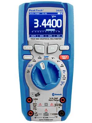 PeakTech - PeakTech 3440 - Graphical Multimeter TRMS AC+DC 1000 VAC 1000 VDC 10 ADC, PeakTech 3440, PeakTech