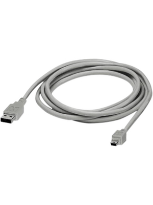 Phoenix Contact - CABLE-USB/MINI-USB-3,0M - USB Cable 3 m grey USB-A USB Mini-B, CABLE-USB/MINI-USB-3,0M, Phoenix Contact