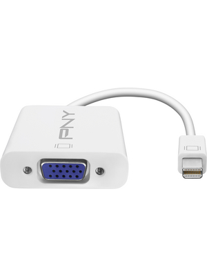 PNY - A-DM-VG-W01-RB - MiniDP to VGA Adapter white, A-DM-VG-W01-RB, PNY