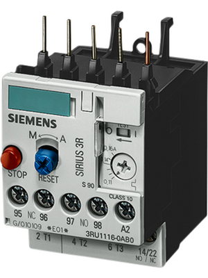 Siemens - 3RU1116-0AB0 - Overload relay SIRIUS 3RU1 0.11...0.16 A, 3RU1116-0AB0, Siemens