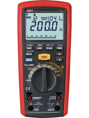 UNI-T - UT505B - Insulation tester 200 GOhm 50 V / 100 V / 250 V / 500 V / 1000 V 600 VAC, UT505B, UNI-T