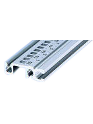 Pentair Schroff - 34560-528 - Rear long lip rail, aluminium, 34560-528, Pentair Schroff