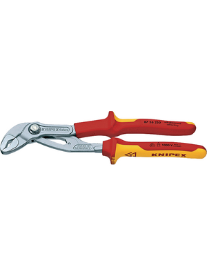 Knipex - 87 26 250 - Slip-joint gripping pliers, VDE 250 mm, 87 26 250, Knipex