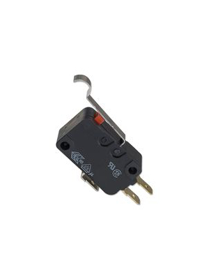 Omron Electronic Components - D3V-164-1A4 - Micro switch 16 A Simulated roller lever N/A 1 change-over (CO), D3V-164-1A4, Omron Electronic Components