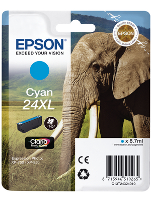 Epson - T24324010 - Ink 24XL Cyan, T24324010, Epson