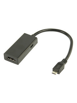 Valueline - VLMP39200B2.00 - USB 2.0 A C Samsung 30-pin cable 2.00 m black, VLMP39200B2.00, Valueline