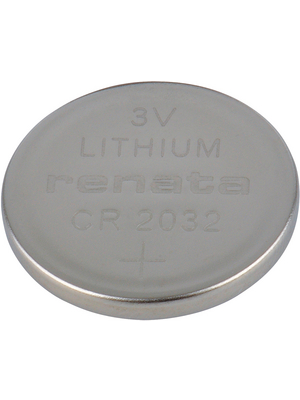 Renata - CR2032 MFR.IB - Button cell battery,  Lithium, 3 V, 225 mAh, PU=Pack of 200 pieces, CR2032 MFR.IB, Renata