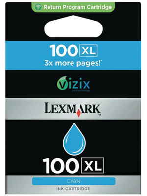 Lexmark - 14N1069E - Ink 100 XL Cyan, 14N1069E, Lexmark