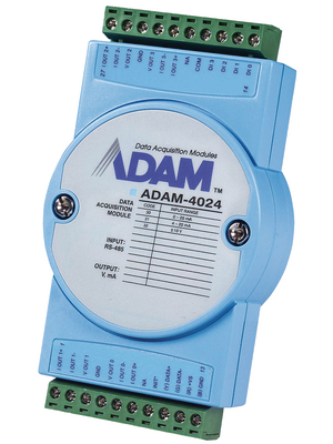 Advantech - ADAM-4024-B1E - Analogue Output Module, 4 Channels with Modbus 4 4, ADAM-4024-B1E, Advantech