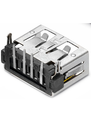 Wrth Elektronik - 614104190121 - Socket, horizontal USB 2.0 A 4P N/A THT, 614104190121, Wrth Elektronik