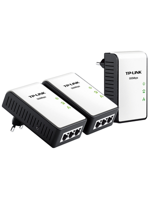TP-Link - TL-PA4030T KIT - Powerline LAN triple starter kit 3x 10/100 500 Mbps, TL-PA4030T KIT, TP-Link