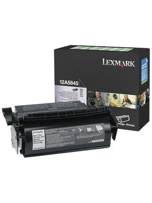 Lexmark - 12A5845 - High Capacity Toner black, 12A5845, Lexmark