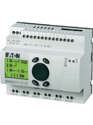 Eaton - EASY819-DC-RC - Control relays EASY, 12 DI (4 D/A), 6 RO, EASY819-DC-RC, Eaton