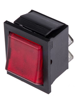 Arcolectric - C1353AANAB - Rocker switch 2P 16 A 250 VAC red, C1353AANAB, Arcolectric
