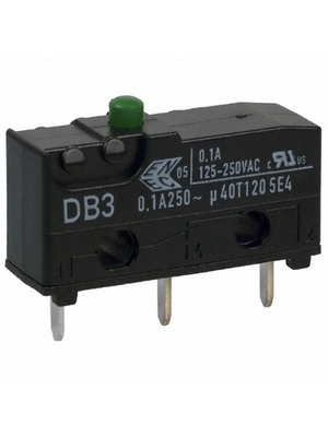 ZF Friedrichshafen AG - DB3C-C1AA - Micro switch 0.1 A Plunger N/A 1 NO+1 NC, DB3C-C1AA, ZF Friedrichshafen AG