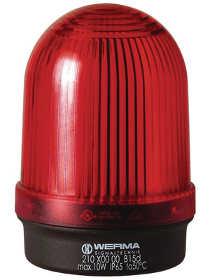 Werma - 210 100 00 - Continuous light, red, 12...240 VAC/DC, 210 100 00, Werma