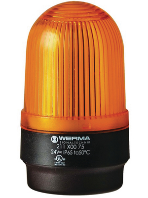 Werma - 212 300 55 - Flashlight, yellow, 24 VDC, 212 300 55, Werma