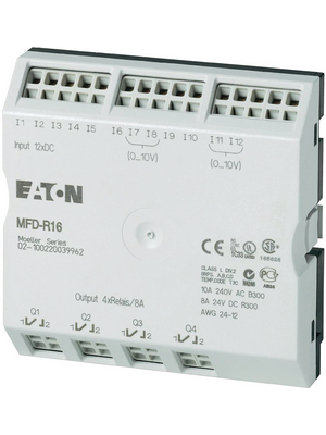 Eaton - MFD-R16 - I/O module master for MFD-Titan EASY, 12 DI (4 D/A), 4 RO, MFD-R16, Eaton