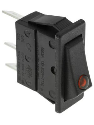 Arcolectric - C5503PLLAA - Rocker switch 1P 16 A 250 VAC, C5503PLLAA, Arcolectric