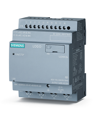Siemens - 6ED1052-2MD00-0BA8 - Logic module LOGO!8 12/24RCEO, 8 DI, 4 AI, 4 RO, 6ED1052-2MD00-0BA8, Siemens