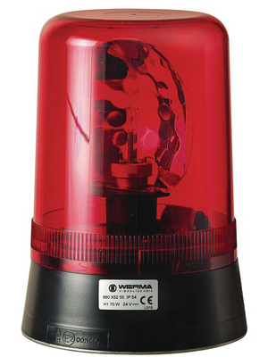 Werma - 880 152 55 - Rotating mirror lamp, 24 VDC, Halogen, 880 152 55, Werma