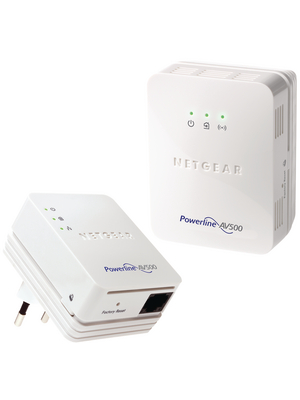 Netgear - XWNB5201-100PES - Powerline WiFi kit: XWN5001 & XAV5201 1 x 10/100 500 Mbps, XWNB5201-100PES, Netgear