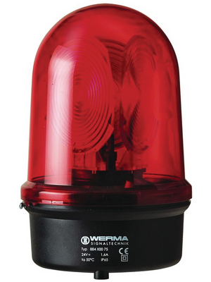 Werma - 884 100 75 - Rotating mirror lamp, 24 VAC/DC, Halogen, 884 100 75, Werma