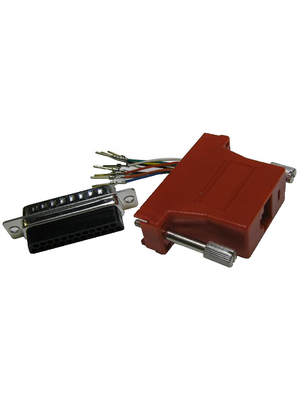 MH Connectors - DA25-PMJ8-R-K - Adaptor D-Sub male to RJ45 25P, DA25-PMJ8-R-K, MH Connectors