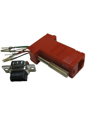 MH Connectors - DA9-PMJ8-R-K - Adaptor D-Sub male to RJ45 9P, DA9-PMJ8-R-K, MH Connectors