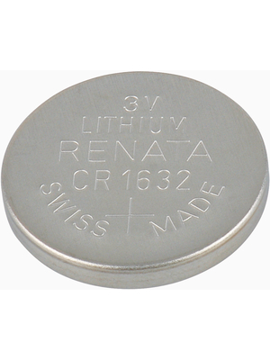 Renata - CR1632 - Button cell battery,  Lithium, 3 V, 125 mAh, CR1632, Renata