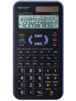 Sharp DAT - EL-531XG-VL - School calculator, EL-531XG-VL, Sharp DAT
