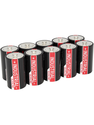 Ansmann - ALKALINE INDUSTRIAL 10D BOX - Primary battery 1.5 V LR20/D Pack of 10 pieces, ALKALINE INDUSTRIAL 10D BOX, Ansmann