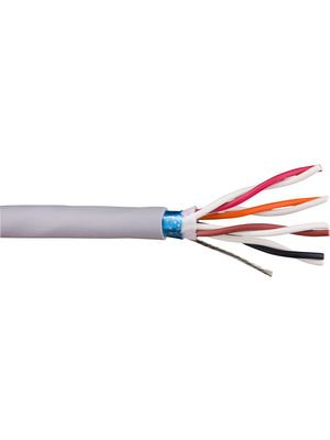 Alpha Wire - 78372 SL005 - Control cable 2 x 2 x 0.24 mm2 shielded Stranded tin-plated copper wire grey, 78372 SL005, Alpha Wire
