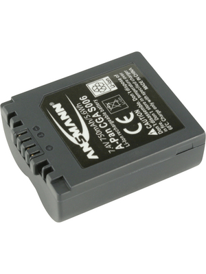 Ansmann - A-PAN CGA S006 - Battery pack 7.4 V 750 mAh, A-PAN CGA S006, Ansmann