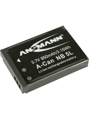 Ansmann - A-CAN NB 5L - Battery pack 3.7 V 850 mAh, A-CAN NB 5L, Ansmann