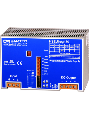 Camtec - HSEiureg04801.18T - Laboratory Power Supply 1 Ch. 18 VDC 40 A, Programmable, HSEiureg04801.18T, Camtec