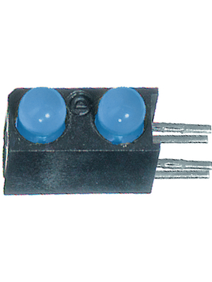 Dialight - 553-0188F - PCB LED 3 mm round blue/blue standard, 553-0188F, Dialight