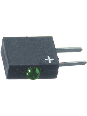 Dialight - 555-2301F - PCB LED 2 mm round green standard, 555-2301F, Dialight