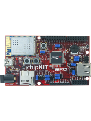 Digilent - 410-273 CHIPKIT WF32? - chipKIT WF32, WiFi Board SPI / UART / I2C / USB OTG / Micro A Male / MicroSD / Wireless LAN PIC32MX695F512L, 410-273 CHIPKIT WF32?, Digilent