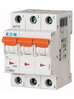 Eaton - PLSM-C63/3-MW - Circuit Breaker, PLSM-C63/3-MW, Eaton