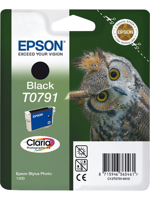 Epson - C13T07914010 - Ink T0791 black, C13T07914010, Epson